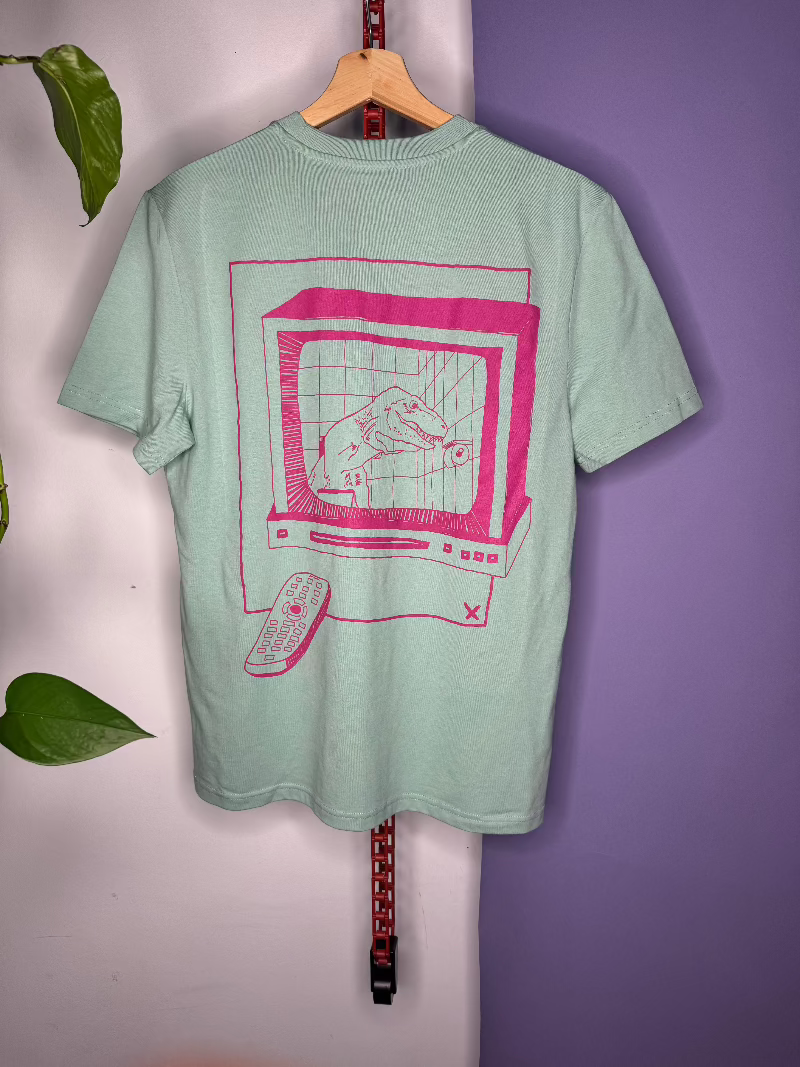 KLO TIRY Unisex Dino T-Shirt Grün
