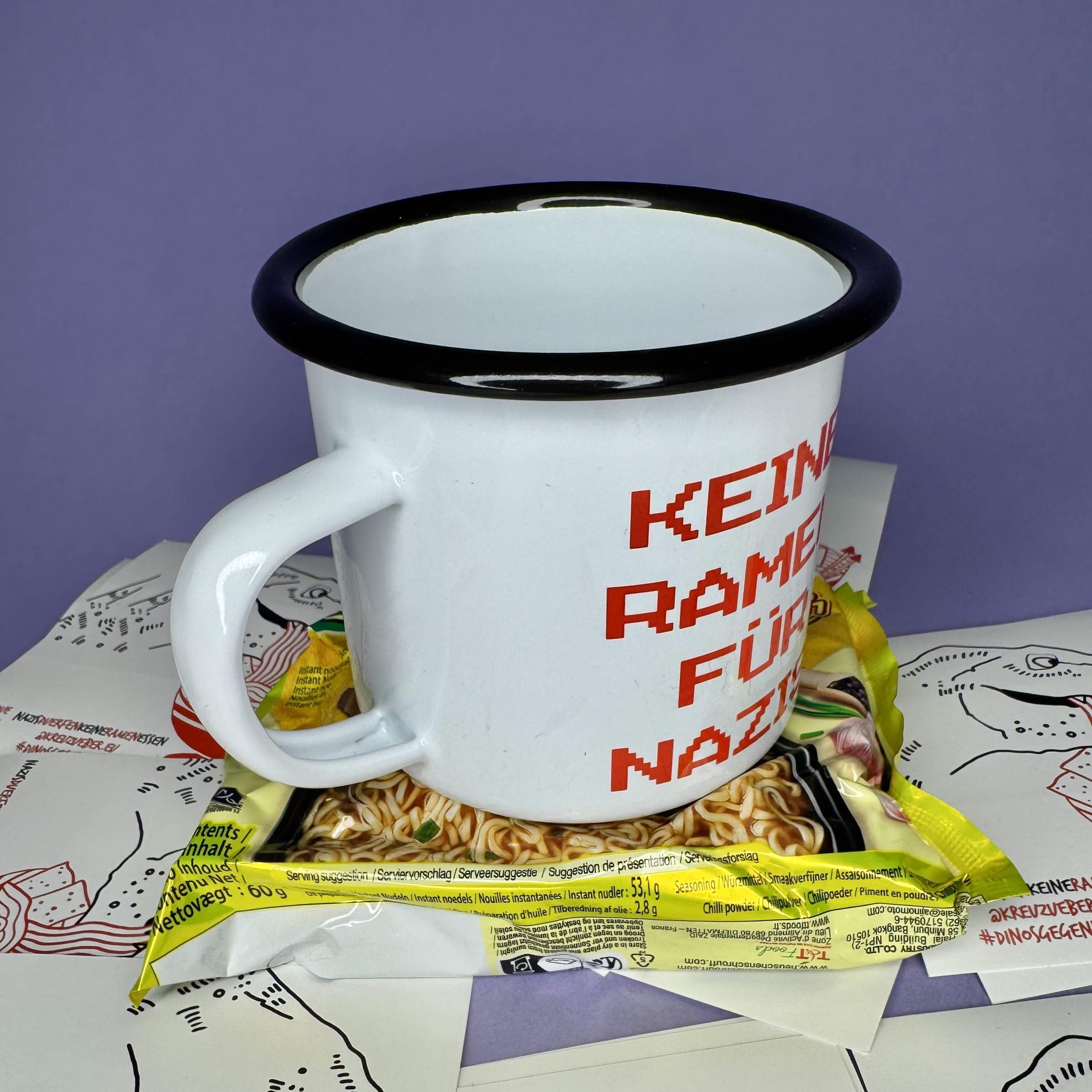 KEINE RA(H)MEN FÜR NAZIS Dino Tasse