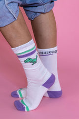 TIRY Dino Socken Weiss