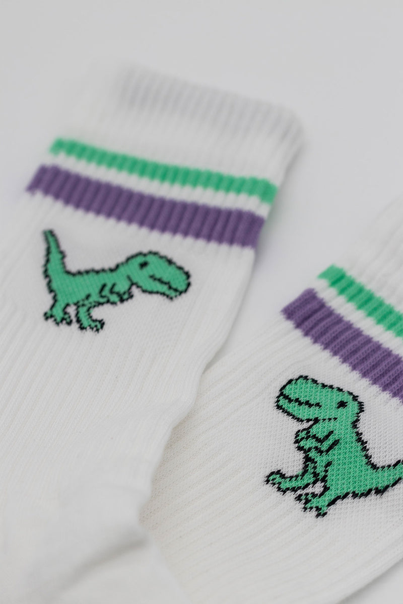 TIRY Dino Socken Weiss