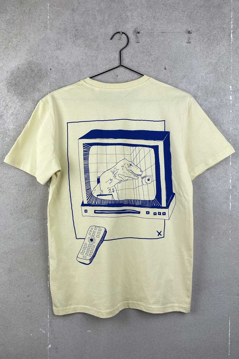 KLO TIRY Unisex Dino T-Shirt YELLOW