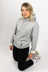 TRINK-TIRY Unisex Dino Hoodie Grey