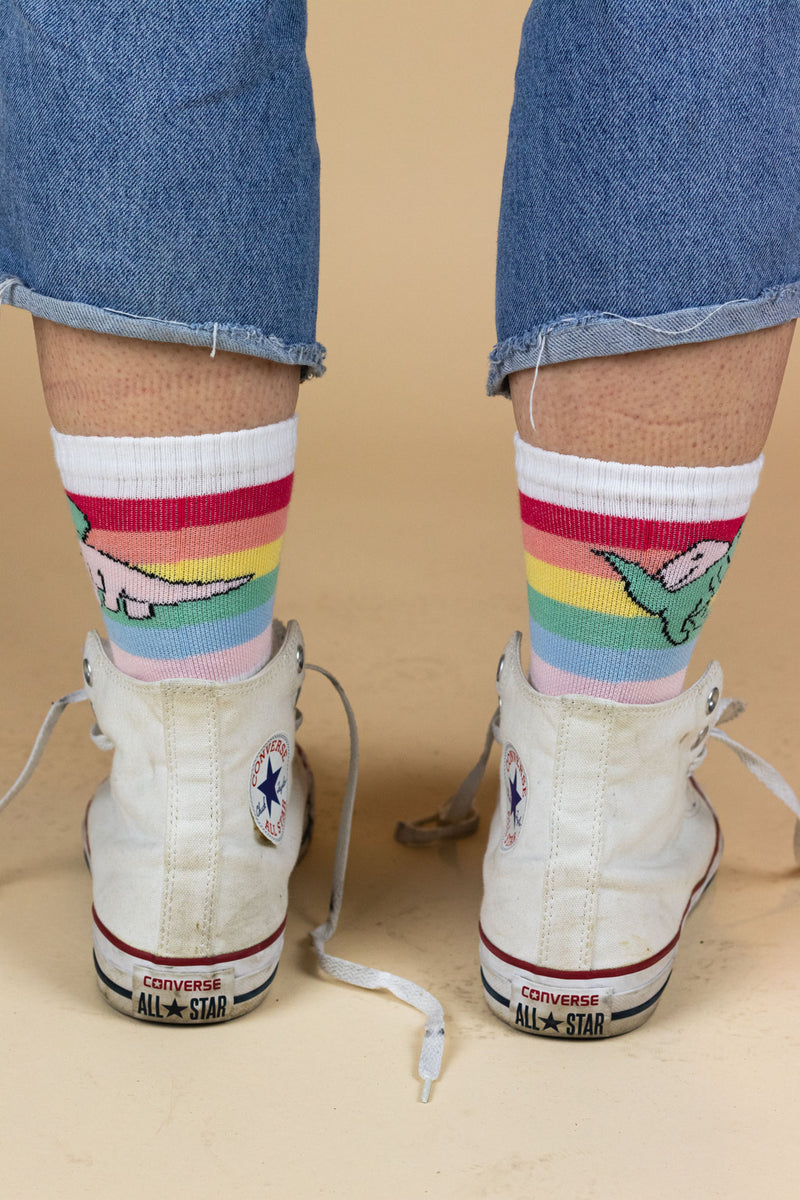 TIRY Dino Socks Pride LoveIsLove