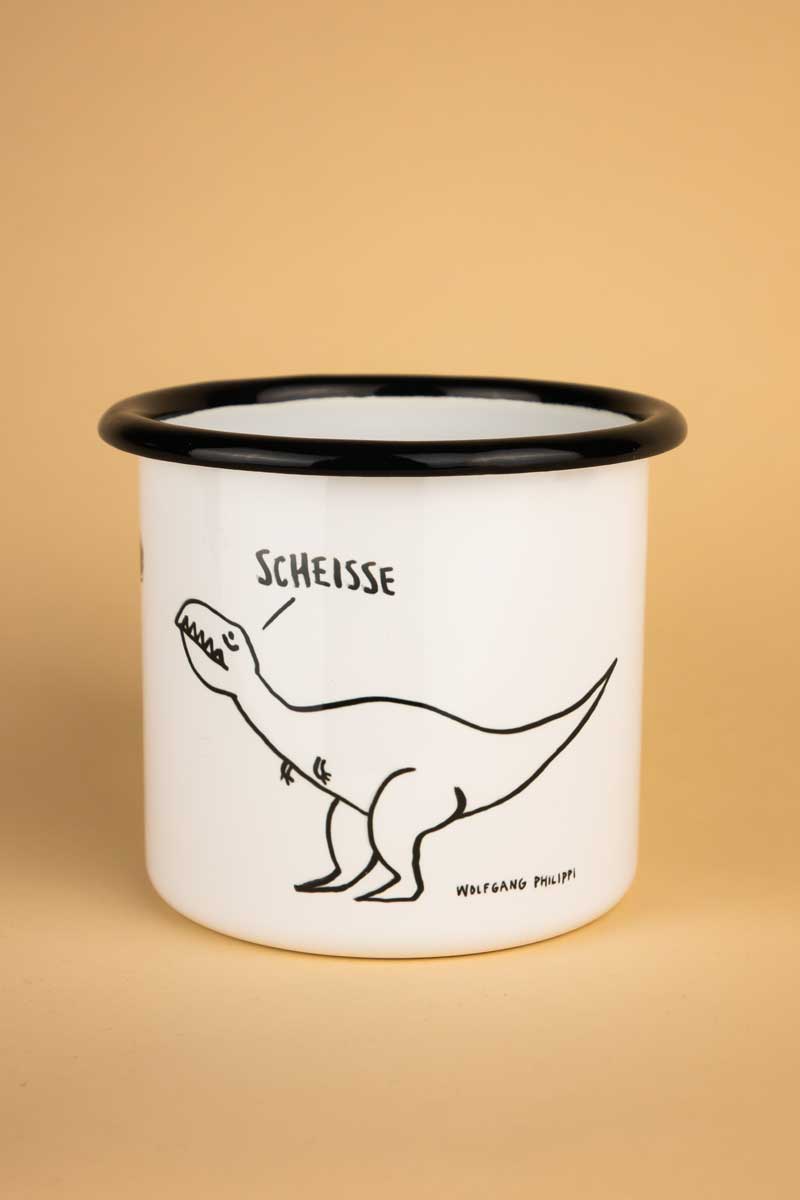 Dino Tasse SCHEISSE von Wolfgang Philippi