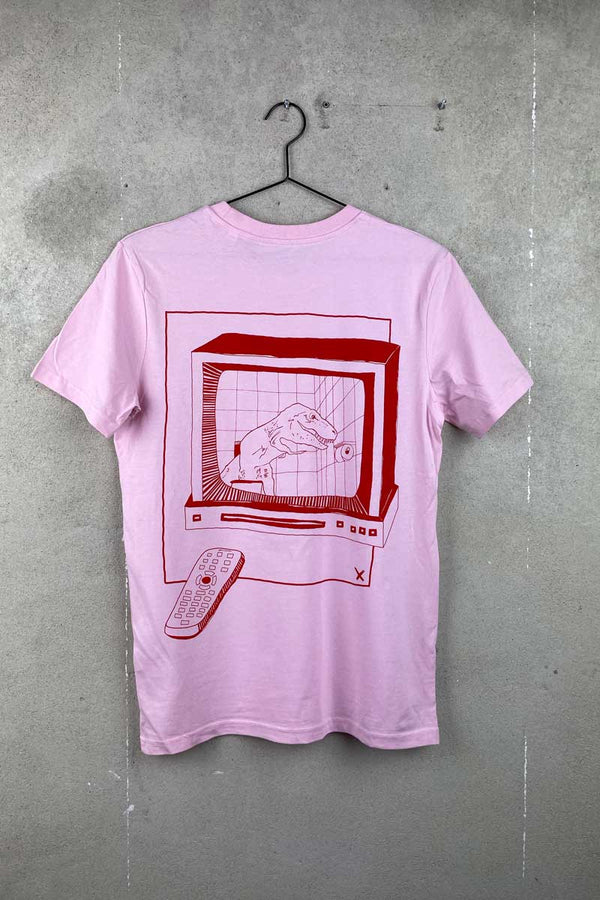 KLO TIRY Unisex Dino T-Shirt ROSA